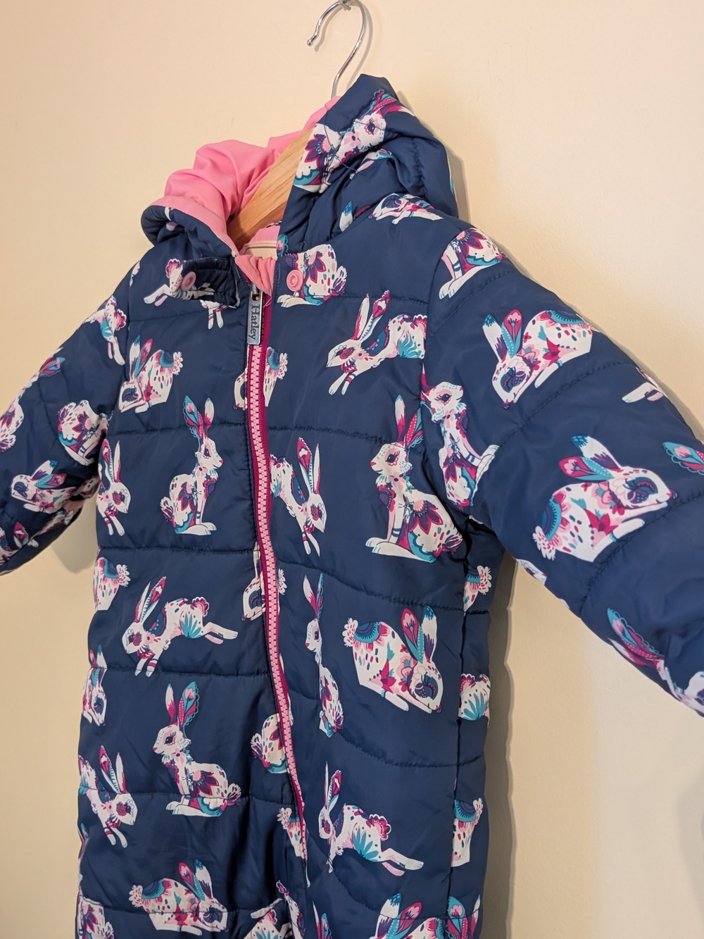 Hatley Baby Winter Puffer - Bunny Hop Print, Size 9-12 Months